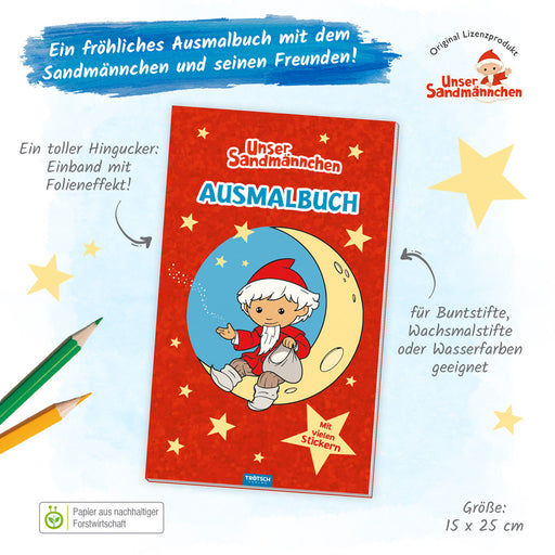 Ausmalbuch-Sandmannchen