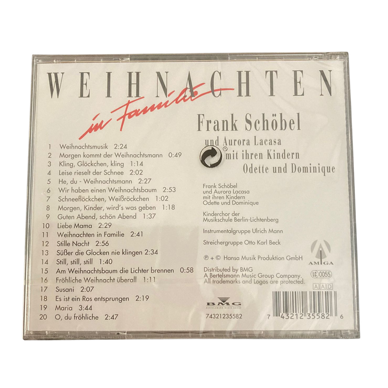 CD - Weihnachten in Familie mit Frank Schöbel & Aurora Lacasa  & mit ihren Kindern - 20 Titel