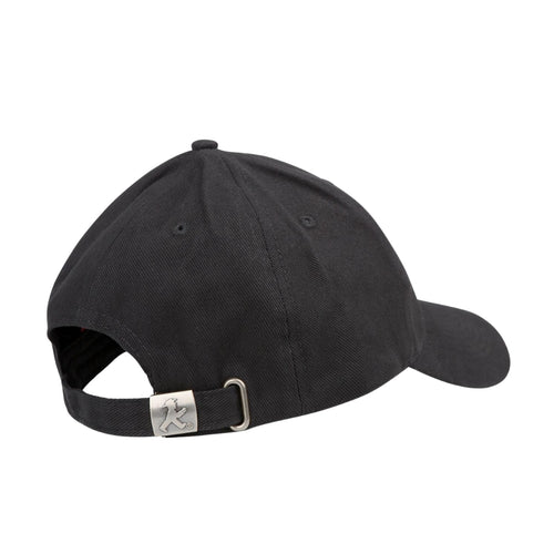 Schwarze Basecap mit aufgestickten Ampelmännchen in grün - one size - Stufenlos einstellbar, 100% Baumwolle