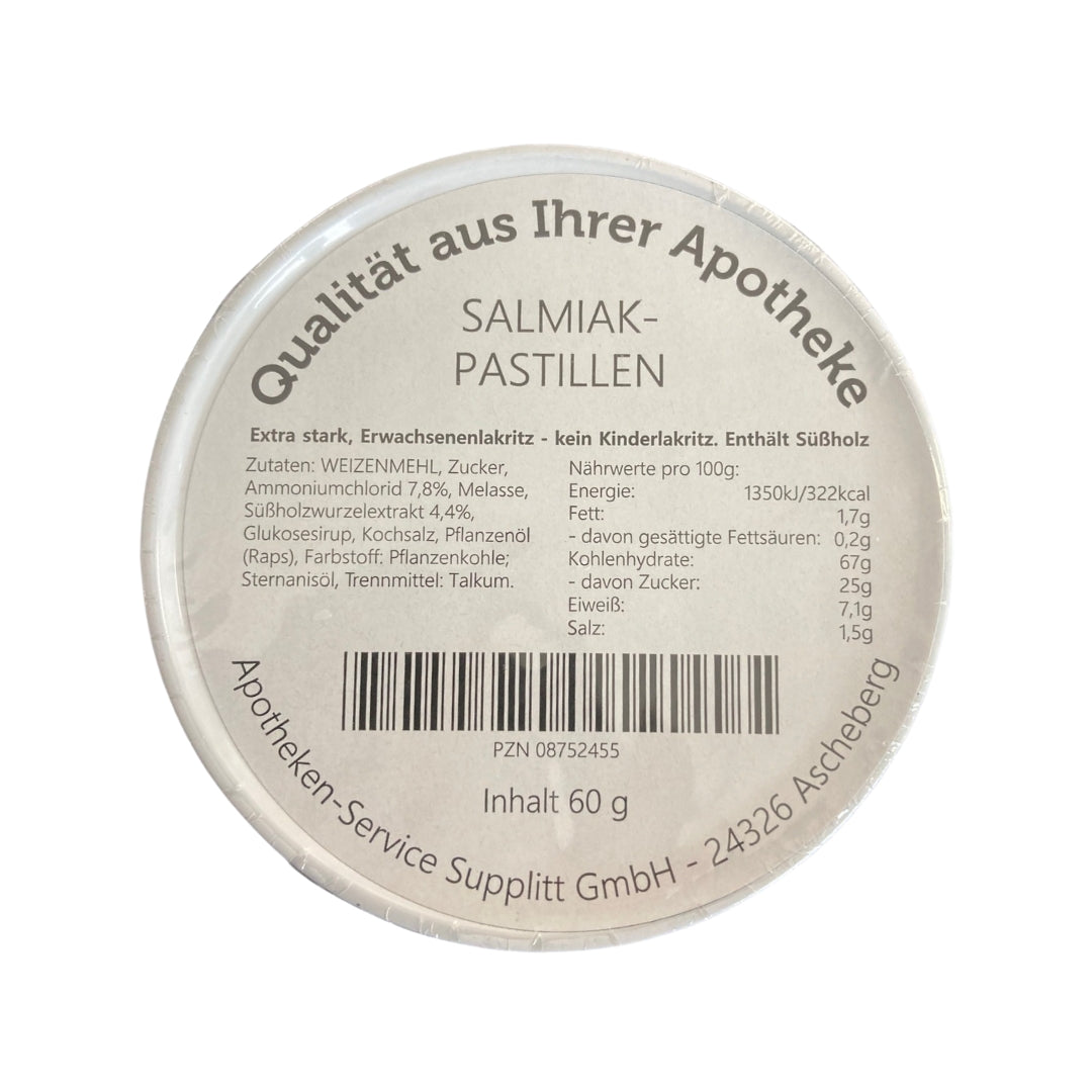 Salmiak - Pastillen 60g - Qualität aus der Apotheke