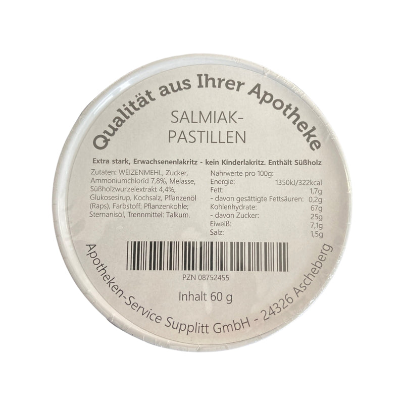 Salmiak - Pastillen 60g - Qualität aus der Apotheke