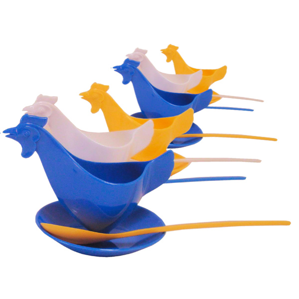 Eierbecher Frühstücks-Set.