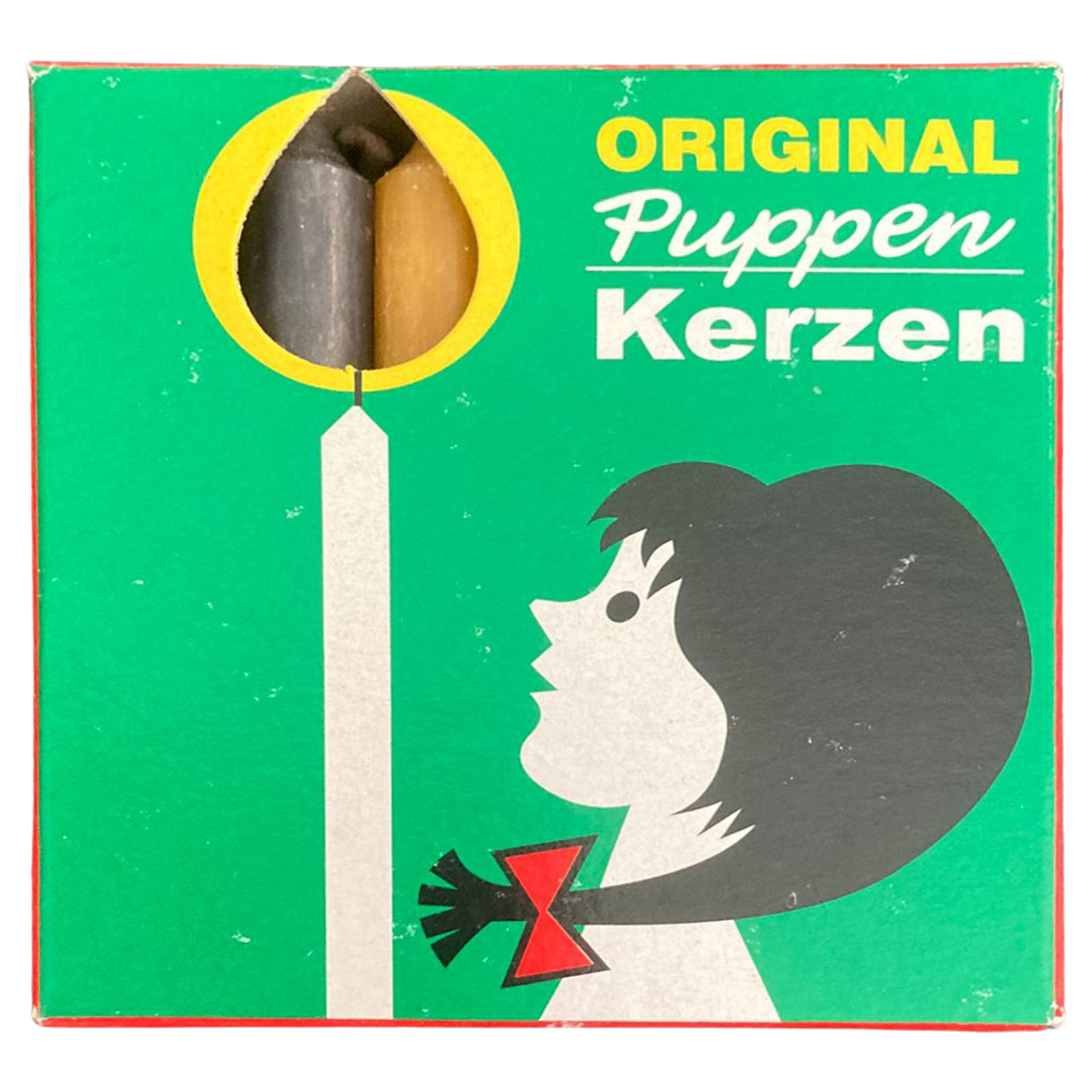 Christbaumkerzen Puppenkerzen - bunt, 20 Stk - 7x1 cm für Weihnachtspyramide, Krippe und Christbaum
