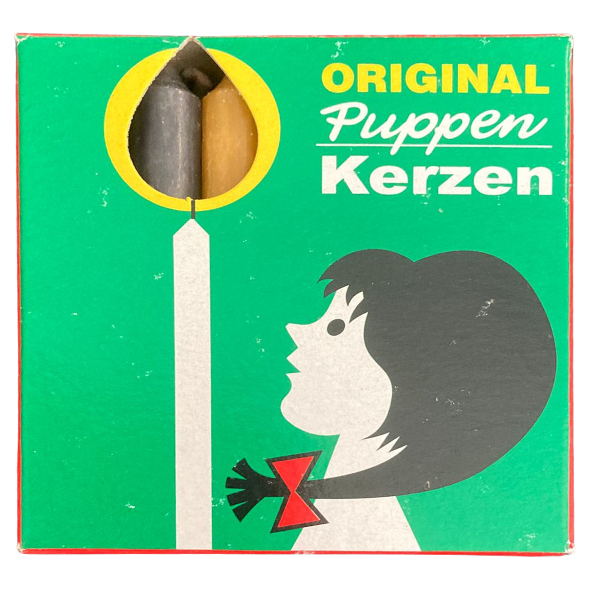 Christbaumkerzen Puppenkerzen - bunt, 20 Stk - 7x1 cm  für Weihnachtspyramide, Krippe und Christbaum