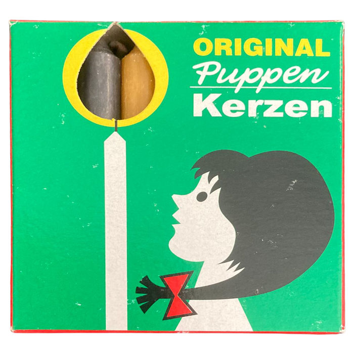 Christbaumkerzen Puppenkerzen - bunt, 20 Stk - 7x1 cm  für Weihnachtspyramide, Krippe und Christbaum