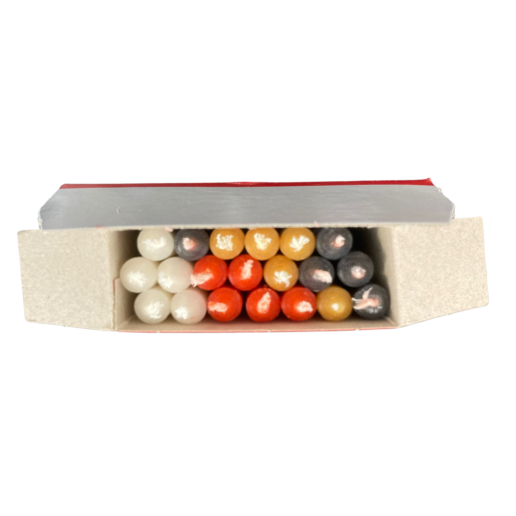 Christbaumkerzen Puppenkerzen - bunt, 20 Stk - 7x1 cm  für Weihnachtspyramide, Krippe und Christbaum