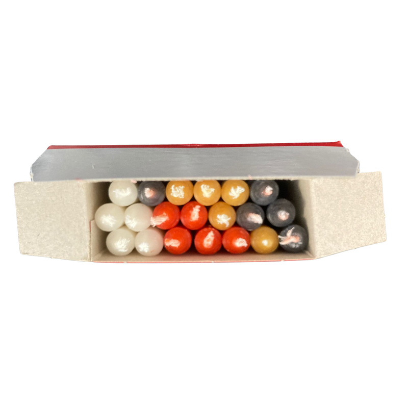 Christbaumkerzen Puppenkerzen - bunt, 20 Stk - 7x1 cm  für Weihnachtspyramide, Krippe und Christbaum