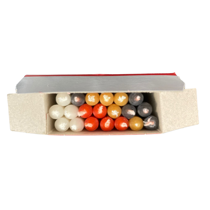 Christbaumkerzen Puppenkerzen - bunt, 20 Stk - 7x1 cm  für Weihnachtspyramide, Krippe und Christbaum