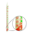 Buchal Kerzen Adventskalender-Kerze – 24 Tage Lichtzauber für Advent & Weihnachten – handgegossen aus Paraffin mit klarer Tagesmarkierung