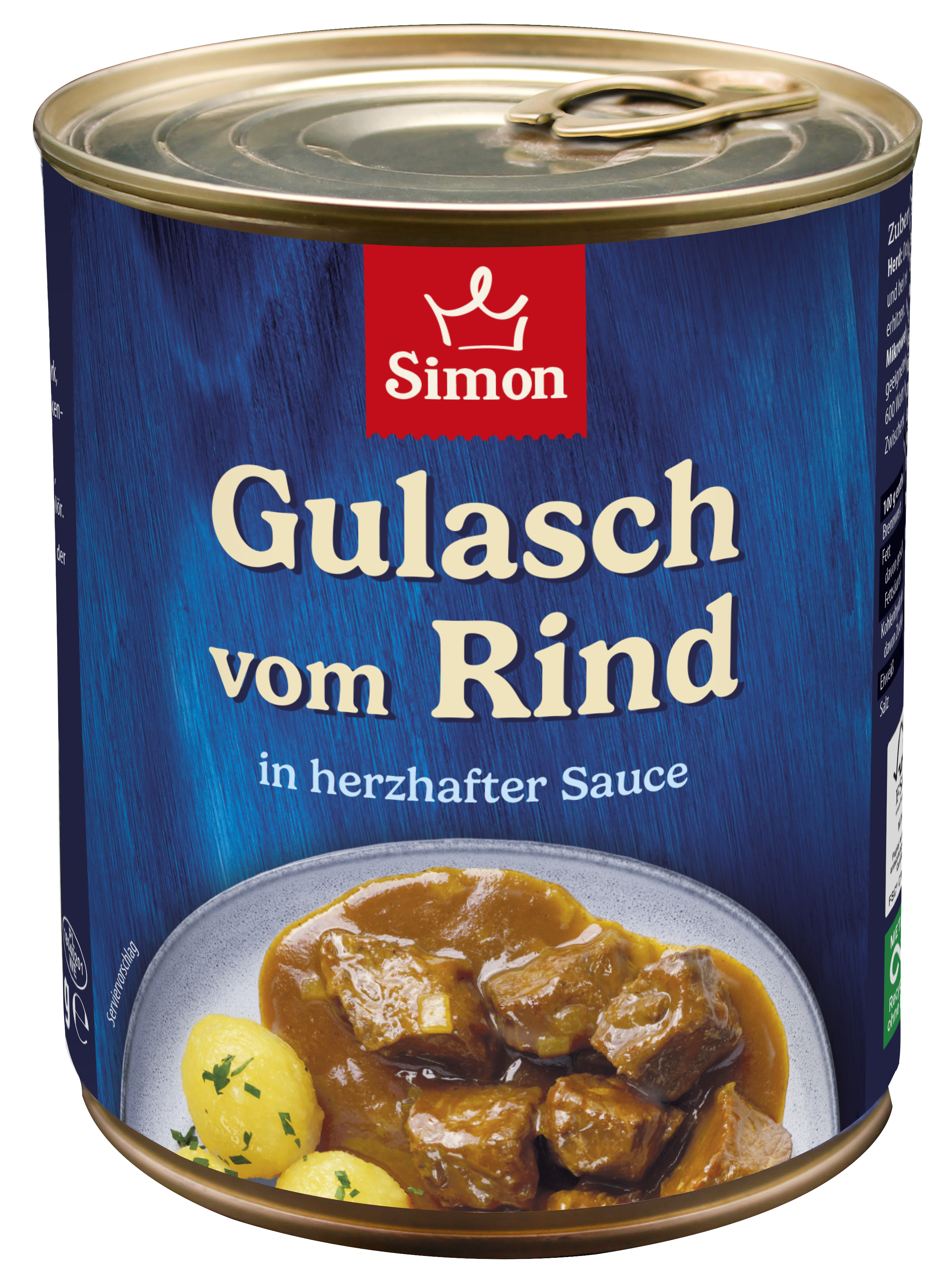 Gulasch vom Rind mit herzhafter Sauce 800g - erhitzen und gleich essfein I SIMON