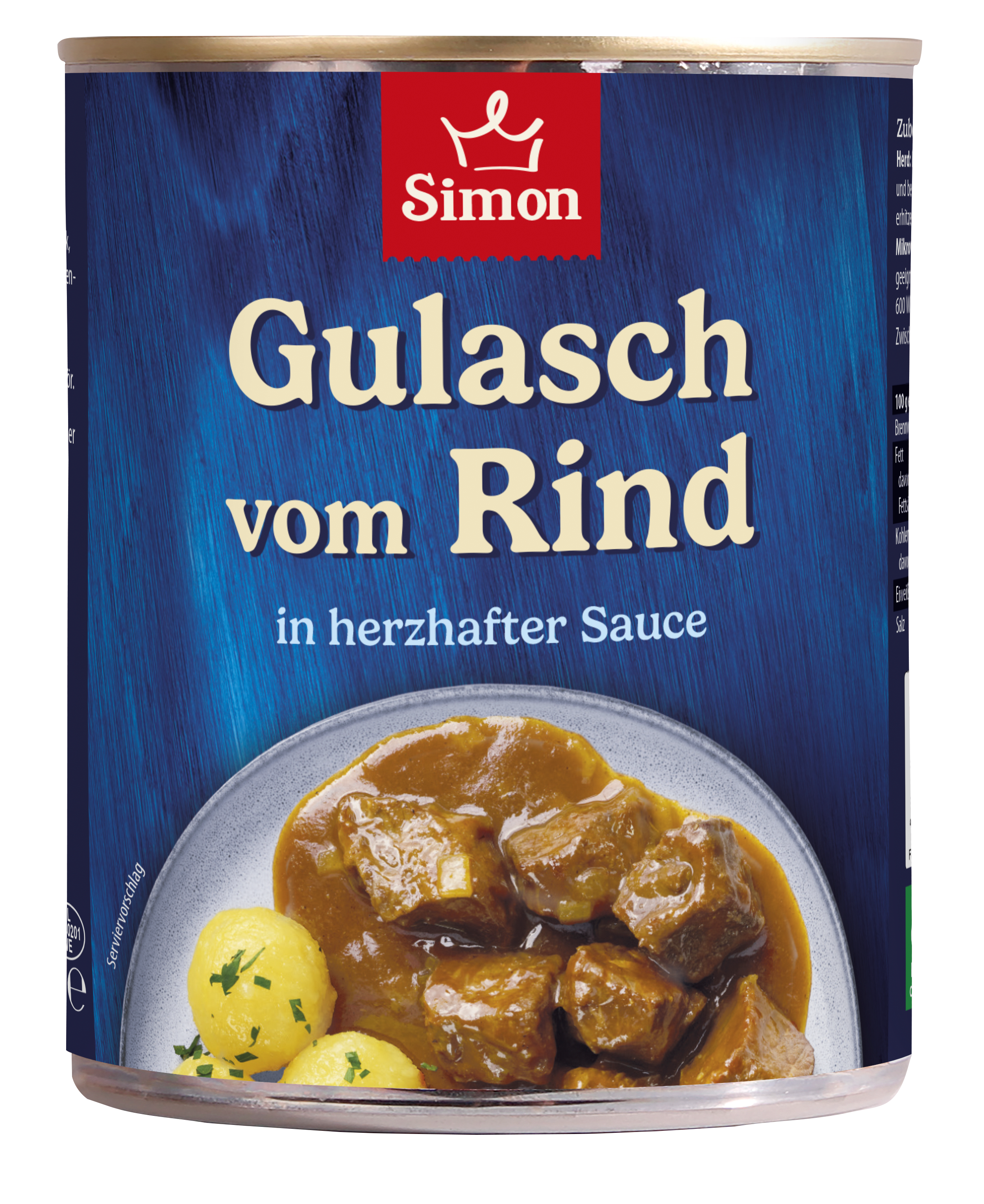 Gulasch vom Rind mit herzhafter Sauce 800g - erhitzen und gleich essfein I SIMON