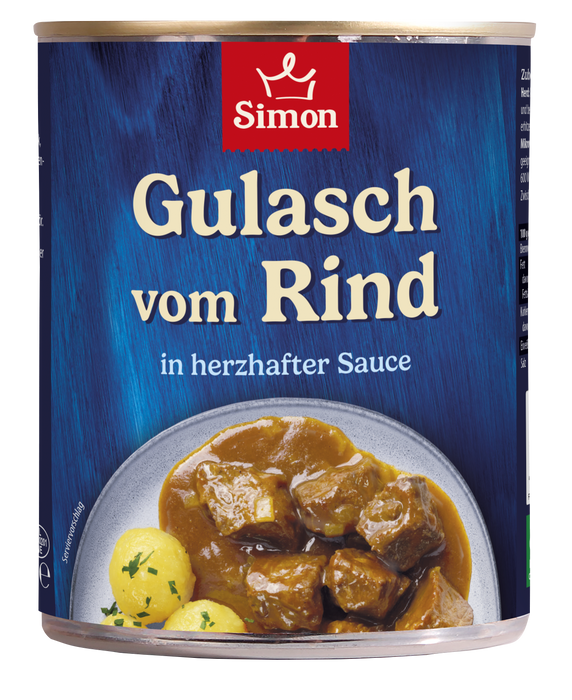 Gulasch vom Rind mit herzhafter Sauce 800g - erhitzen und gleich essfein I SIMON