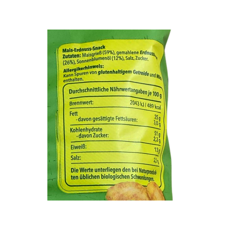 5x 180g Wurzener Erdnuß-Flips große Tüte - die Originalen - vegan & 100% natürliche Zutaten, 5er Pack
