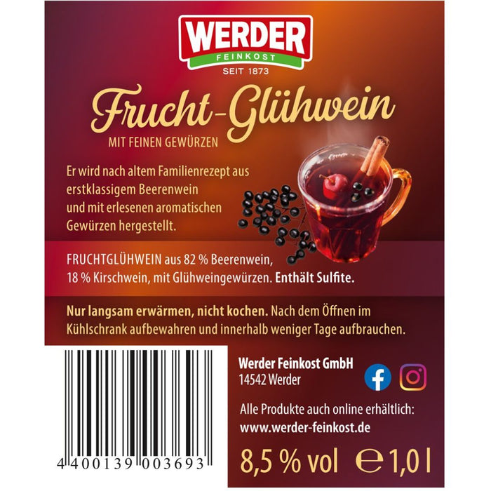 Werder Glühwein Frucht 1,0L