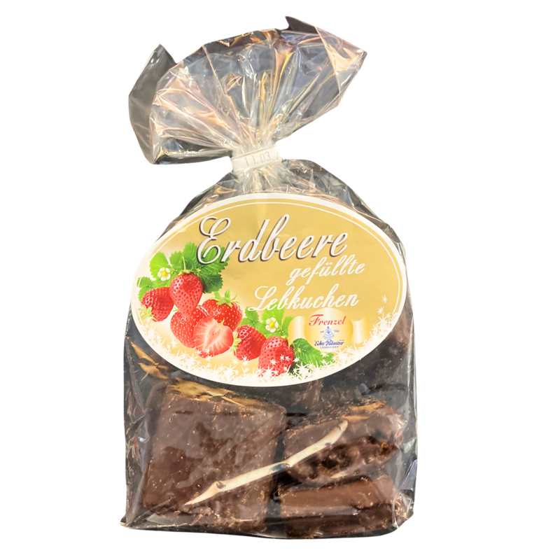 Echt Pulsnitzer gefüllte Spitzen -Lebkuchen mit Erdbeere 200g