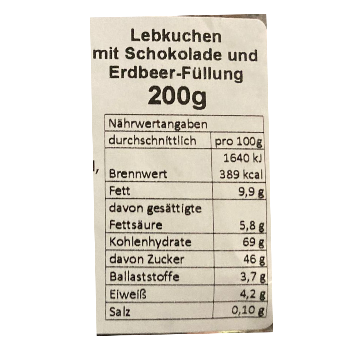 Echt Pulsnitzer gefüllte Spitzen -Lebkuchen mit Erdbeere 200g