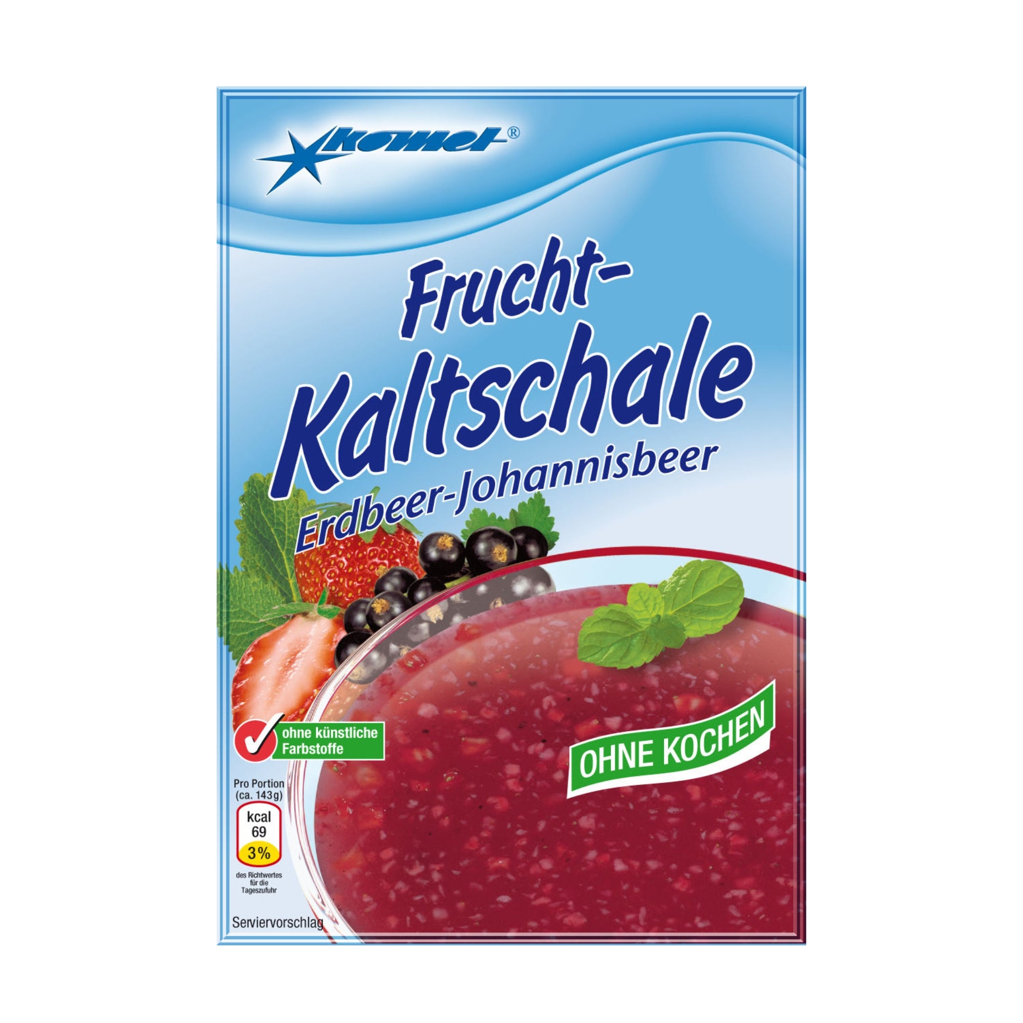 Kaltschale Erdbeere-Johannisbeere (Komet)