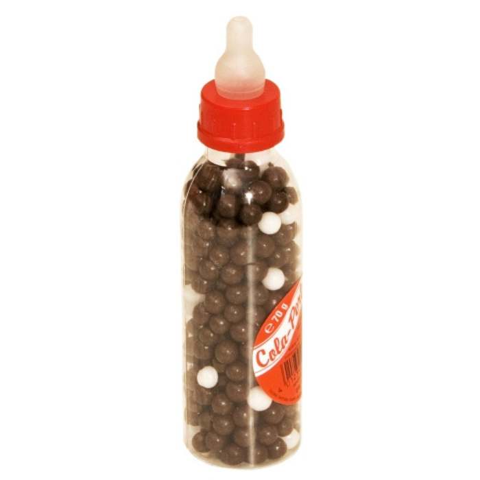 Nostalgisches Babyfläschchen mit Cola-Liebesperlen 70g von Hoinkis
