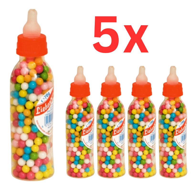 5x Liebesperlen im Babyfläschen 70g