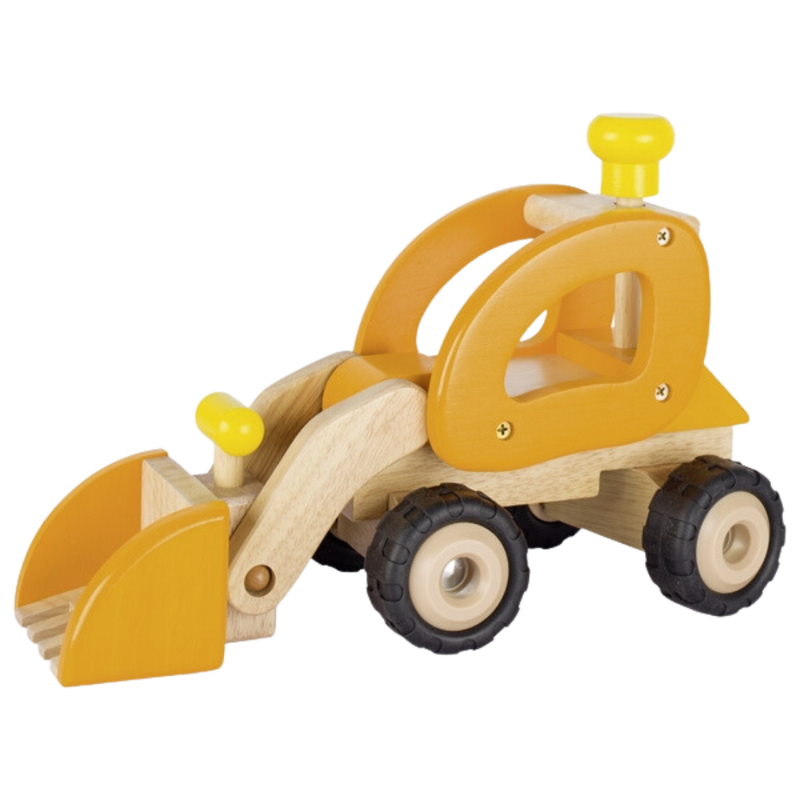 Holz Radlader orange 28cm.