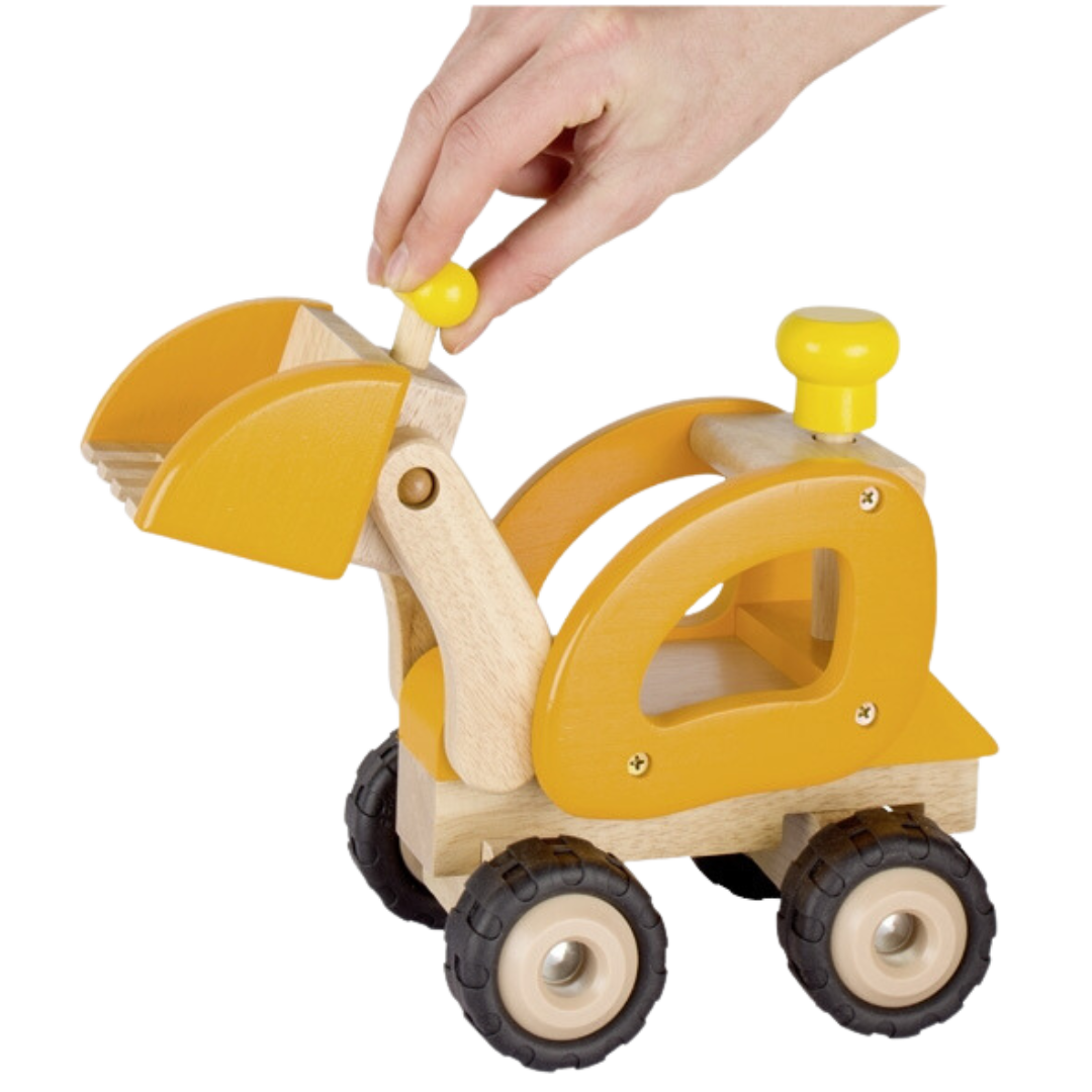 Holz Radlader orange 28cm.