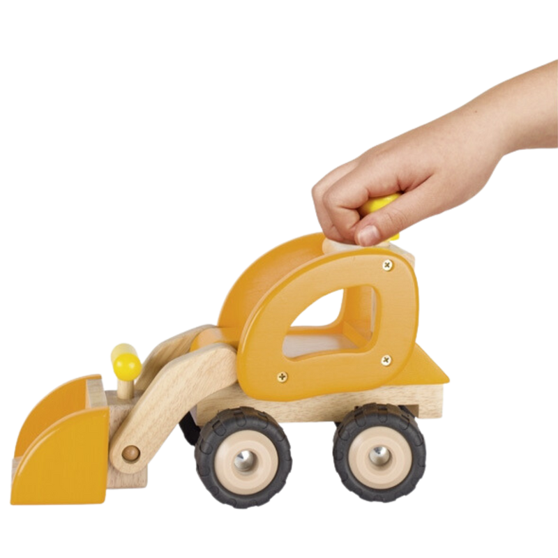 Holz Radlader orange 28cm.