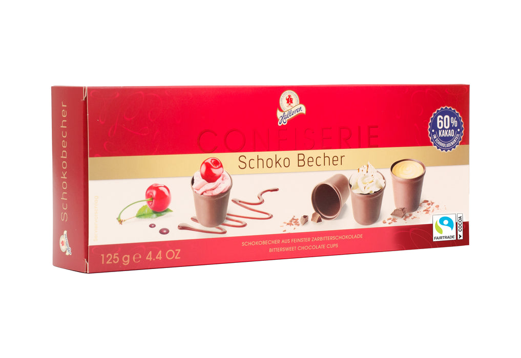 Halloren Schokobecher 60% Kakao - 12 Stück 125g