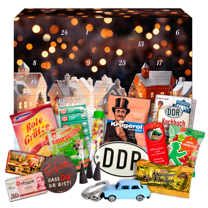Adventskalender 2025 - Marken wie Zetti, Ampelmann, Komet, Pfeffi – 24 originelle DDR-Geschenke für echte Ostalgie-Fans
