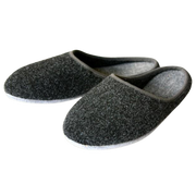 Pantoffel Hausschuhe in Anthrazit - Filz - made in Germany.