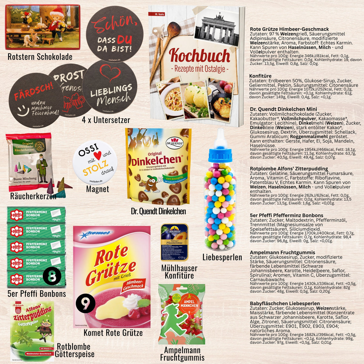 Sternzeichen Waage - Adventskalender DDR 2025 mit Kultartikeln von Zetti, Dr. Quendt, Komet & Pfeffi – 24 nostalgische Überraschungen für Ostalgie-Fans
