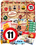 Geburtstag 11 - Ostalgie Adventskalender 2026 – 24 Erinnerungen & Kultprodukte mit Marken wie Viba, Halloren, Zetti, Komet & Pfeffi