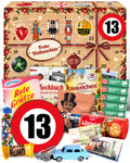 Geburtstag 13 - Ostalgie Adventskalender 2026 – 24 Erinnerungen & Kultprodukte mit Marken wie Viba, Halloren, Zetti, Komet & Pfeffi