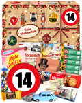 Geburtstag 14 - Ostalgie Adventskalender 2026 – 24 Erinnerungen & Kultprodukte mit Marken wie Viba, Halloren, Zetti, Komet & Pfeffi