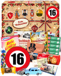 Geburtstag 16 - Ostalgie Adventskalender 2026 – 24 Erinnerungen & Kultprodukte mit Marken wie Viba, Halloren, Zetti, Komet & Pfeffi
