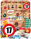 Geburtstag 17 - Ostalgie Adventskalender 2026 – 24 Erinnerungen & Kultprodukte mit Marken wie Viba, Halloren, Zetti, Komet & Pfeffi