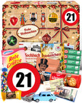 Geburtstag 21 - Ostalgie Adventskalender 2026 – 24 Erinnerungen & Kultprodukte mit Marken wie Viba, Halloren, Zetti, Komet & Pfeffi