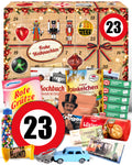 Geburtstag 23 - Ostalgie Adventskalender 2026 – 24 Erinnerungen & Kultprodukte mit Marken wie Viba, Halloren, Zetti, Komet & Pfeffi