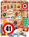 Geburtstag 41 - Ostalgie Adventskalender 2026 – 24 Erinnerungen & Kultprodukte mit Marken wie Viba, Halloren, Zetti, Komet & Pfeffi