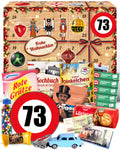 Geburtstag 73 - Ostalgie Adventskalender 2026 – 24 Erinnerungen & Kultprodukte mit Marken wie Viba, Halloren, Zetti, Komet & Pfeffi