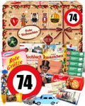 Geburtstag 74 - Ostalgie Adventskalender 2026 – 24 Erinnerungen & Kultprodukte mit Marken wie Viba, Halloren, Zetti, Komet & Pfeffi