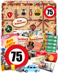 Geburtstag 75 - Ostalgie Adventskalender 2026 – 24 Erinnerungen & Kultprodukte mit Marken wie Viba, Halloren, Zetti, Komet & Pfeffi