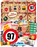 Geburtstag 97 - Ostalgie Adventskalender 2026 – 24 Erinnerungen & Kultprodukte mit Marken wie Viba, Halloren, Zetti, Komet & Pfeffi