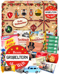 Beste Großeltern der Welt - Ostalgie Adventskalender 2026 – 24 Erinnerungen & Kultprodukte mit Marken wie Viba, Halloren, Zetti, Komet & Pfeffi
