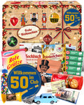 Wilkommen im Club 50 - Ostalgie Adventskalender 2026 – 24 Erinnerungen & Kultprodukte mit Marken wie Viba, Halloren, Zetti, Komet & Pfeffi