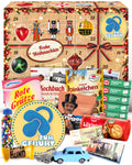 Zur Geburt blau - Ostalgie Adventskalender 2026 – 24 Erinnerungen & Kultprodukte mit Marken wie Viba, Halloren, Zetti, Komet & Pfeffi
