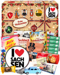 I Love Sachsen - Ostalgie Adventskalender 2026 – 24 Erinnerungen & Kultprodukte mit Marken wie Viba, Halloren, Zetti, Komet & Pfeffi