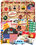 I Love USA - Ostalgie Adventskalender 2026 – 24 Erinnerungen & Kultprodukte mit Marken wie Viba, Halloren, Zetti, Komet & Pfeffi