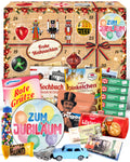Zum Jubiläum - Ostalgie Adventskalender 2026 – 24 Erinnerungen & Kultprodukte mit Marken wie Viba, Halloren, Zetti, Komet & Pfeffi