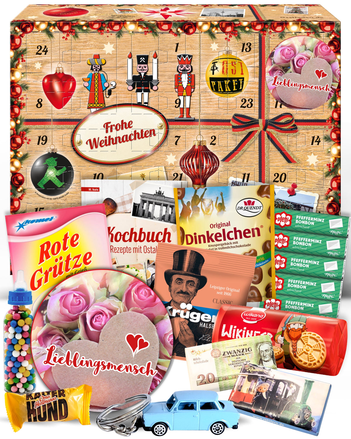 Lieblingsmensch - Adventskalender DDR 2026 mit Kultartikeln von Zetti, Dr. Quendt, Komet & Pfeffi – 24 nostalgische Überraschungen für Ostalgie-Fans