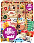 Ohne Bruderherz - Ostalgie Adventskalender 2026 – 24 Erinnerungen & Kultprodukte mit Marken wie Viba, Halloren, Zetti, Komet & Pfeffi